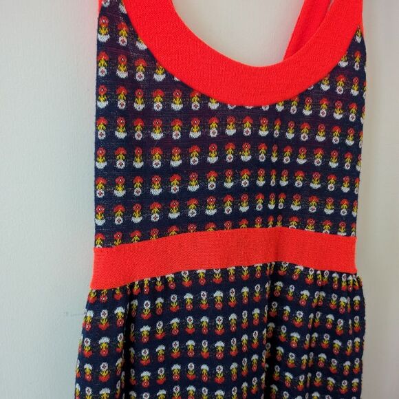 Vintage Dutchess Jr Loungewear Flower Knit Maxi Dress Size 6/7 - Picture 7 of 9